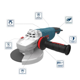 ESMERILHADEIRA ANGULAR 9 2500W-220V GWS 25-230  06018F40E0 BOSCH