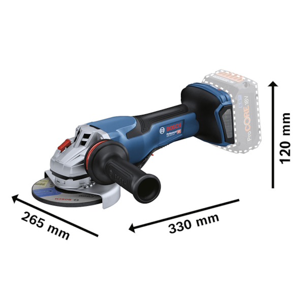Esmerilhadeira Angular a Bateria 18V Brushless BiTurbo 5