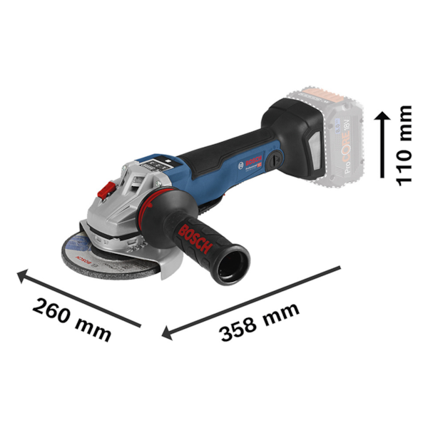 Esmerilhadeira Angular a Bateria 18V ProCORE 5