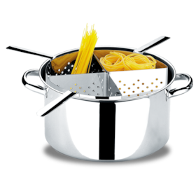 Espagueteira de Inox 4 Divisões Aço Inox 1075/200 Savoy Brinox