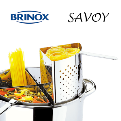 Espagueteira de Inox 4 Divisões Aço Inox 1075/200 Savoy Brinox  -c086b035-3fb6-4703-a365-5c1603cbb067