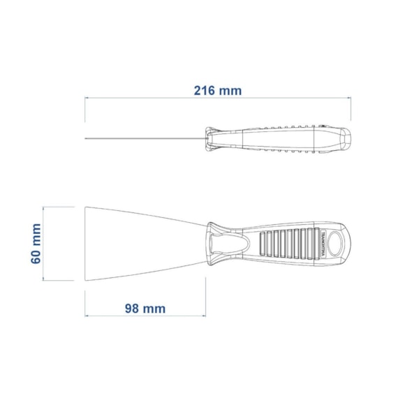 Espátula Metálica Flexível 6cm c/ Cabo Plástico Tramontina-5c1a7414-5630-45fe-b7ae-c36a3ea487cd
