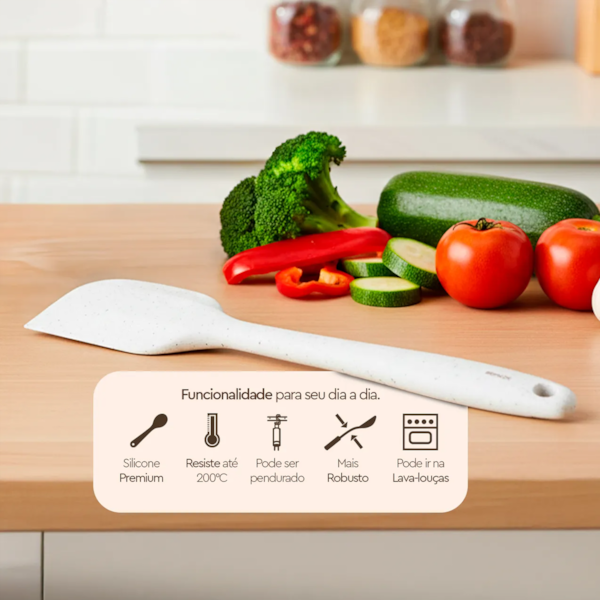 Espátula Silicone 28cm Vanilla Flex - 2253/321 Brinox-a8143517-bf42-44e2-afa0-c279e36e62af