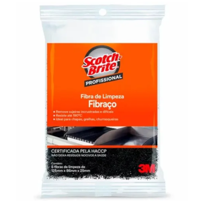Esponja de Limpeza Fibraço 5 Unidades H0001467192 3M