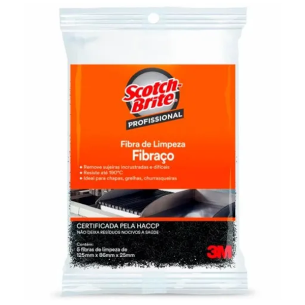Esponja de Limpeza Fibraço 5 Unidades H0001467192 3M-cb26fcad-ec48-4ecb-bf03-f9101cb7e1c0