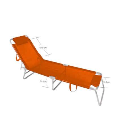 Espreguiçadeira BTF Laranja em Alumínio CAD0714 Botafogo-bc5f6ba5-4e29-419d-9f7e-bf8114c1cb38
