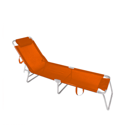 Espreguiçadeira BTF Laranja em Alumínio CAD0714 Botafogo-2c8958e0-48fa-47ac-be5a-d0432a19c77f