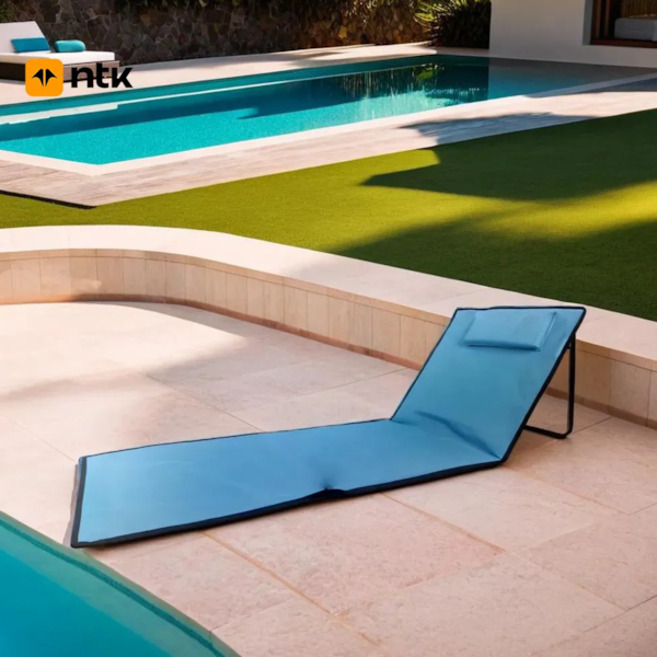 Espreguiçadeira e Esteira de Praia Portátil 1,2Kg C/Almofada + Alça e Bolso Nautika-97907a69-2254-4e4c-8232-d1066c3d407c