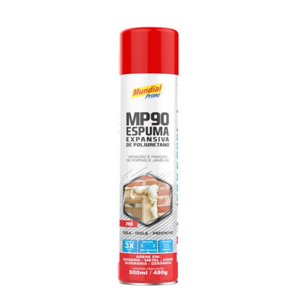 Espuma Expansiva de Poliuretano 500ML AE05000002 Mundial Prime-76d9ca91-7453-4149-b24b-c9a88b6a108d