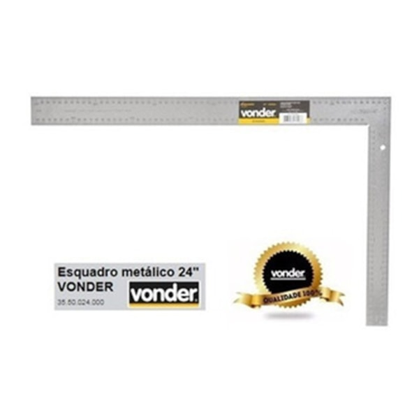 Esquadro Básico Metálico 24
