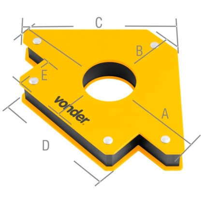 Esquadro Magnético para Solda 30kg Vonder