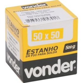 Estanho Fio 1,5mm 50x50 car. 500g 7451505015 VONDER