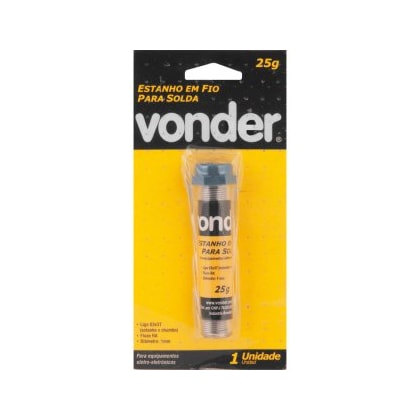 Estanho Fio 1mm 63x37 Tubinho 22G  7438633715 VONDER