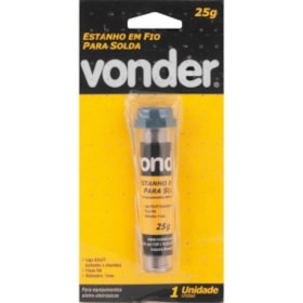 Estanho Fio 1mm 63x37 Tubinho 22G 7438633715 VONDER