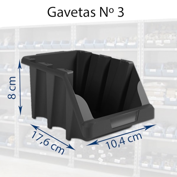 Estante Gaveteiro com 108 Gavetas N. 3 Presto-11f80134-16cb-4c32-9c68-e3a8f2f050b1