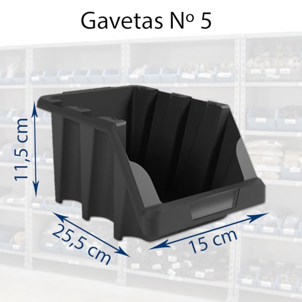 Estante Gaveteiro com 54 Gavetas N. 5 Presto-03b7e974-cfd2-40a0-9532-70a7ecb35ee4
