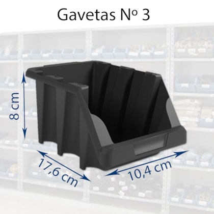 Estante Gaveteiro com 60 Gavetas N. 3 Presto-e6b6cc96-f9e6-466a-9335-9eafa04af20e