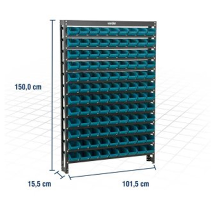 Estante metálica 108 gaveteiros azul 61.27.108.311 VONDER-7b2f3291-8251-4a94-8069-f6731a8f50ed