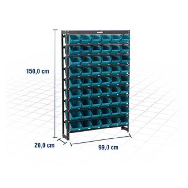 Estante metálica 54 gaveteiros azul- 61.27.054.511 VONDER -025a1797-ac0d-43ff-b035-0f7c4d69ac6c