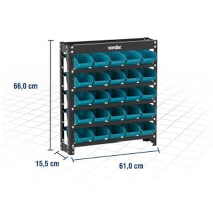 Estante Metálica Gaveteiros Modelo Prático Azul 25/3 6127025311 Vonder-06179b00-fb83-4df6-9fd0-f10aaa4b230c