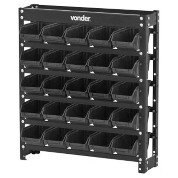 Estante Metálica Gaveteiros Modelo Prático Preto 25/3 6127025571 Vonder-3e93eb0c-d530-477e-a3cf-61e33742ab41