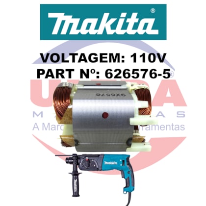 Estator Para Martelete HR2470 110v Ref. 626576-5 Makita-bcd498e1-a8b4-4bc5-8092-18c8bf4a3dd6