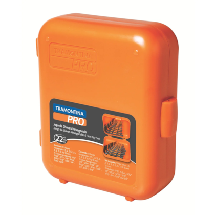 Estojo com Chaves Hexagonais 22 Peças 44420/222 Tramontina PRO-68f4a60b-d834-459d-9548-66f43670dff1