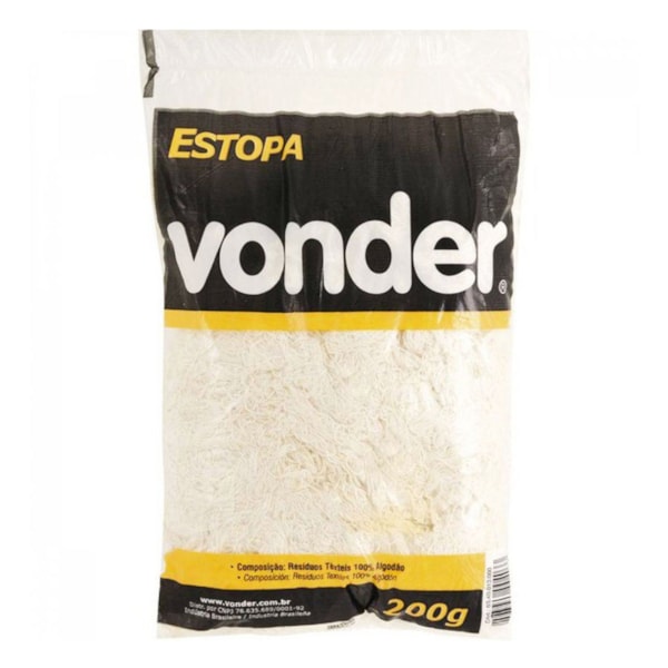 Estopa branca para polimento com 200g - Vonder-1c7bcf50-52f4-4163-ac8d-64443ccb7837