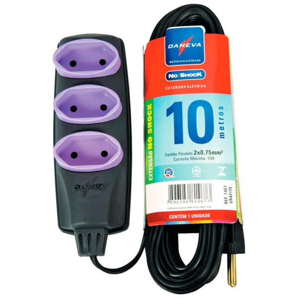 Extensão Elétrica 10 Metros No Shock Daneva-bc902fb7-c5d6-430d-a74f-ffef3ab7560d