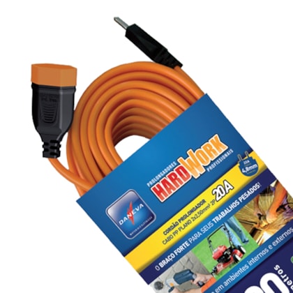 Extensão Elétrica 20 metros DN1346 Hard Work Daneva-9797d987-12b1-4163-af56-b92c4b3d9741