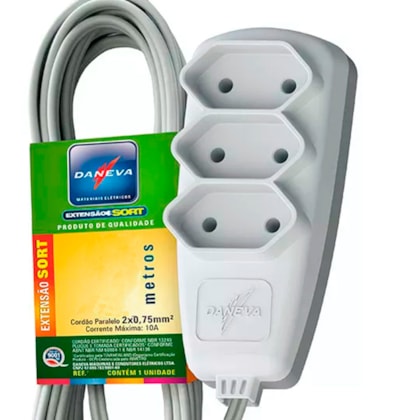 Extensão Elétrica 3 Metros Sort Daneva-afede159-9c7c-4e64-8985-710d7447ec8c