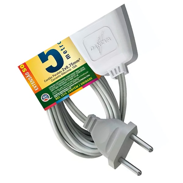 Extensão Elétrica Sort 5 metros Daneva-c55509b9-dccd-4364-b7c4-cd598b6fdbd0