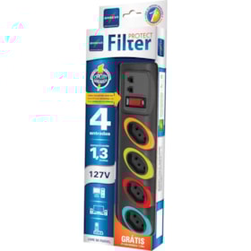 Extensão Filtro de Linha Protect Filter 110v Daneva
