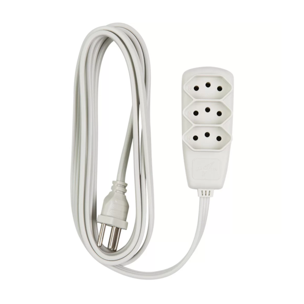 Extensão Sort PP 3X0,75 2P+T 10A/250V 5 Metros DN1780 Daneva-b176236d-0ea8-4c9e-9584-0bc902a8cc99
