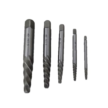 Extrator de Parafusos Com 5 Peças HT-9ea5b437-8994-44f7-ae9d-11c2f87b020e