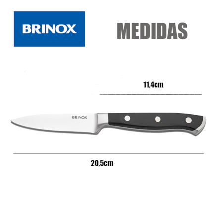 Faca para Legumes Infinity Stainless Steel 20,5cm Em Inox 2519/300 Brinox-ad6666a0-6a89-4c36-a726-79d951751a07