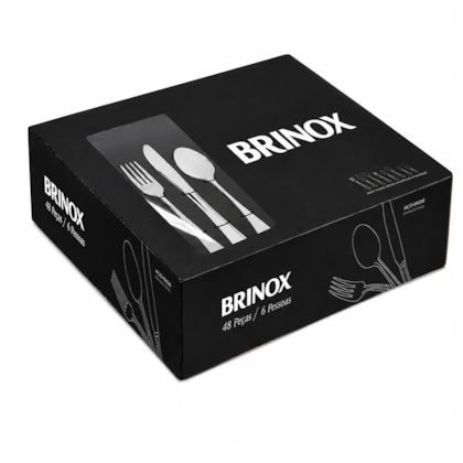 Faqueiro 48 Pçs 18/10 Noble 5127/143 Brinox-63ee6e65-d4df-452e-9f4f-e5114ab8993b