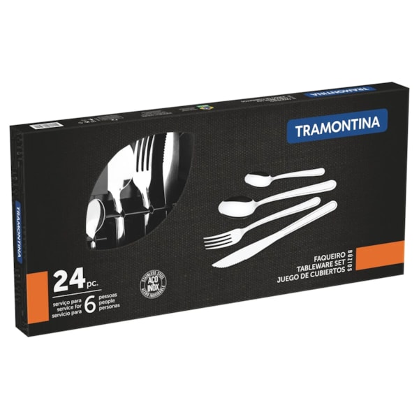 Faqueiro Búzios em Aço Inox com 24 Peças  23799/071 Tramontina-effaea76-057f-4036-b718-e8bd66bbd8e7