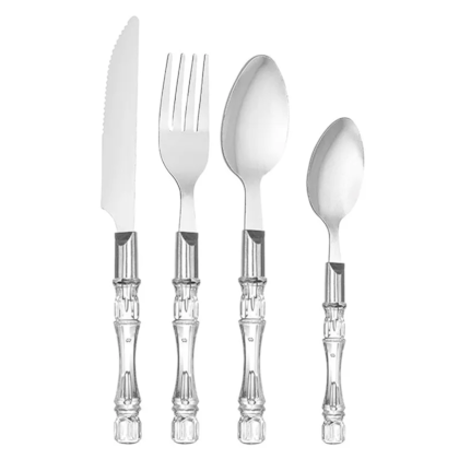 Faqueiro Cristal em Inox 24 Pçs FAQR-008 Hauskraft-580014e6-d845-4481-ae60-9ff16c7e164a