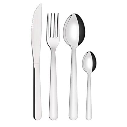 Faqueiro Malibu em Aço Inox Liso 24 Peças 23798/046 Tramontina-9234f4fa-c032-4545-ac74-1627e7311dc4