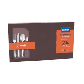 Faqueiro Modena 24 peças Aço Inox - 5119/102 Brinox