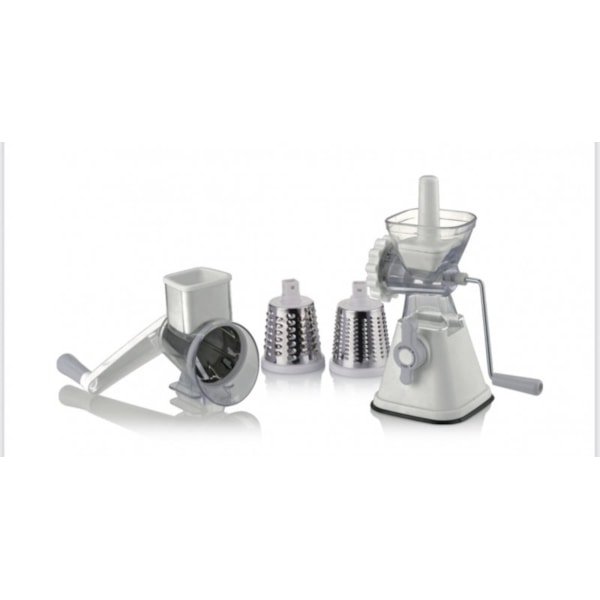 Fatiador Ralador Moedor Manual Kit Multi função 10x1 Branco GH403 Globalmix-01a57938-7356-4c62-8f5b-541b9ceb5453