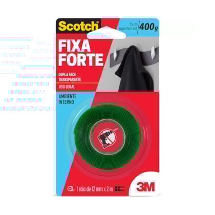 Fita Adesiva Dupla Face VHB Fixa Forte 12MMX2M Transparente 3M-cd8e337d-1a21-45d5-974e-e7ad654a386c