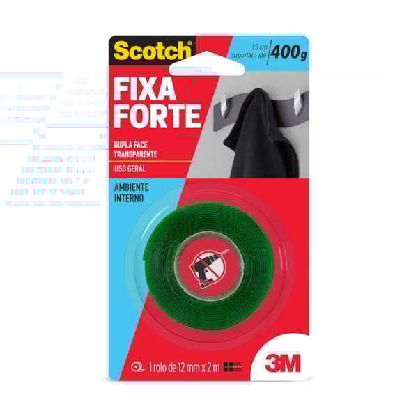 Fita Adesiva Dupla Face VHB Fixa Forte 12MMX2M Transparente 3M-7552bec4-6f1a-4ea7-8164-7f8dceedf490