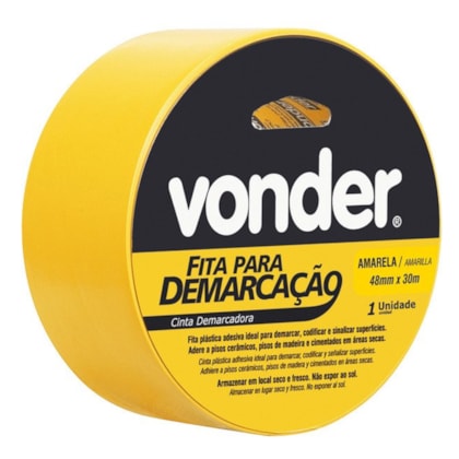 Fita Adesiva Para Demarcação 48MMx30M Vonder-9d4d5baa-e6a8-4519-bcbe-b0c2e3aedab7