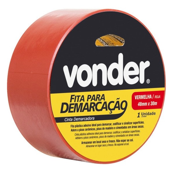 Fita Adesiva Para Demarcação 48MMx30M Vonder-b1035577-6df5-4d37-84ed-db7e62f1dd75