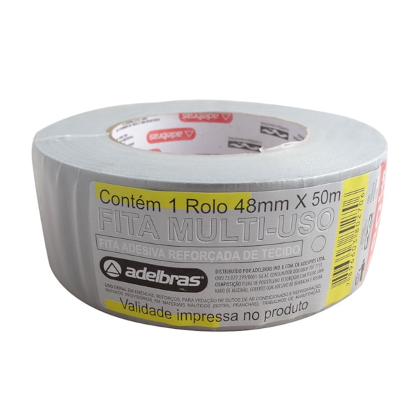 Fita Adesiva Reforçada Silver Tape 48x50M Cinza Adelbras-259fd354-3062-47b1-8e78-f9894bf56d57