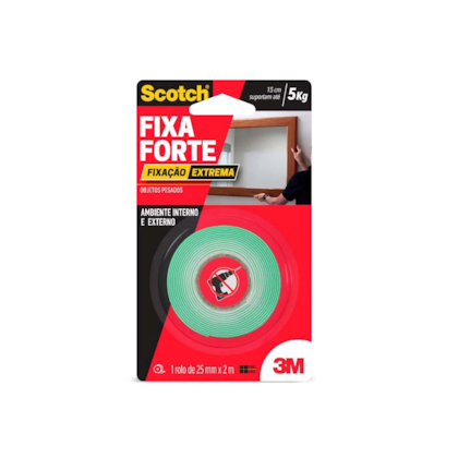 Fita Adesiva VHB 24MMx2M Dupla Face Fixa Forte Extreme 3M-1fb188af-f0b9-4107-b568-3767fe68bcc7
