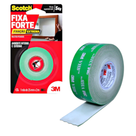 Fita Adesiva VHB 24MMx2M Dupla Face Fixa Forte Extreme 3M