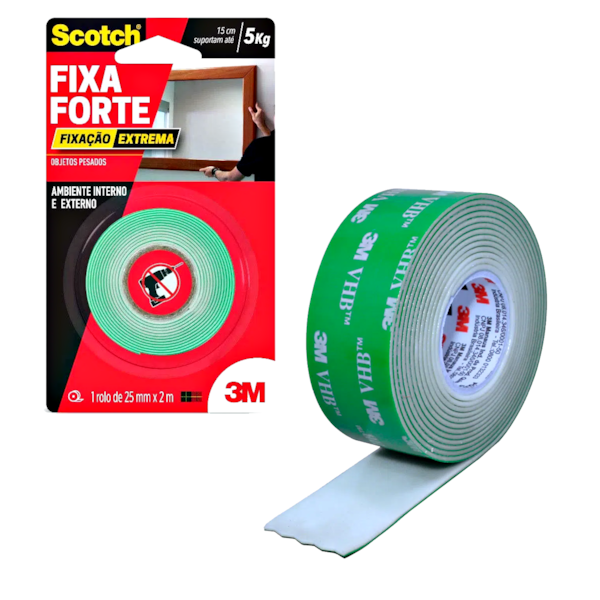 Fita Adesiva VHB 24MMx2M Dupla Face Fixa Forte Extreme 3M-13db1eab-e305-47d7-b308-30ed267027a4